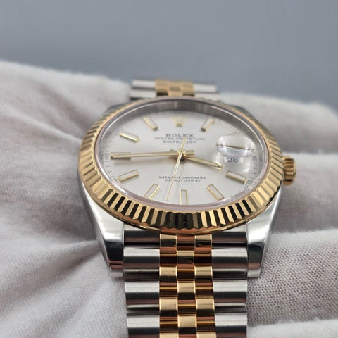 2025 FULL SET Rolex Datejust 41mm Two Tone Silver Dial Jubilee 126333