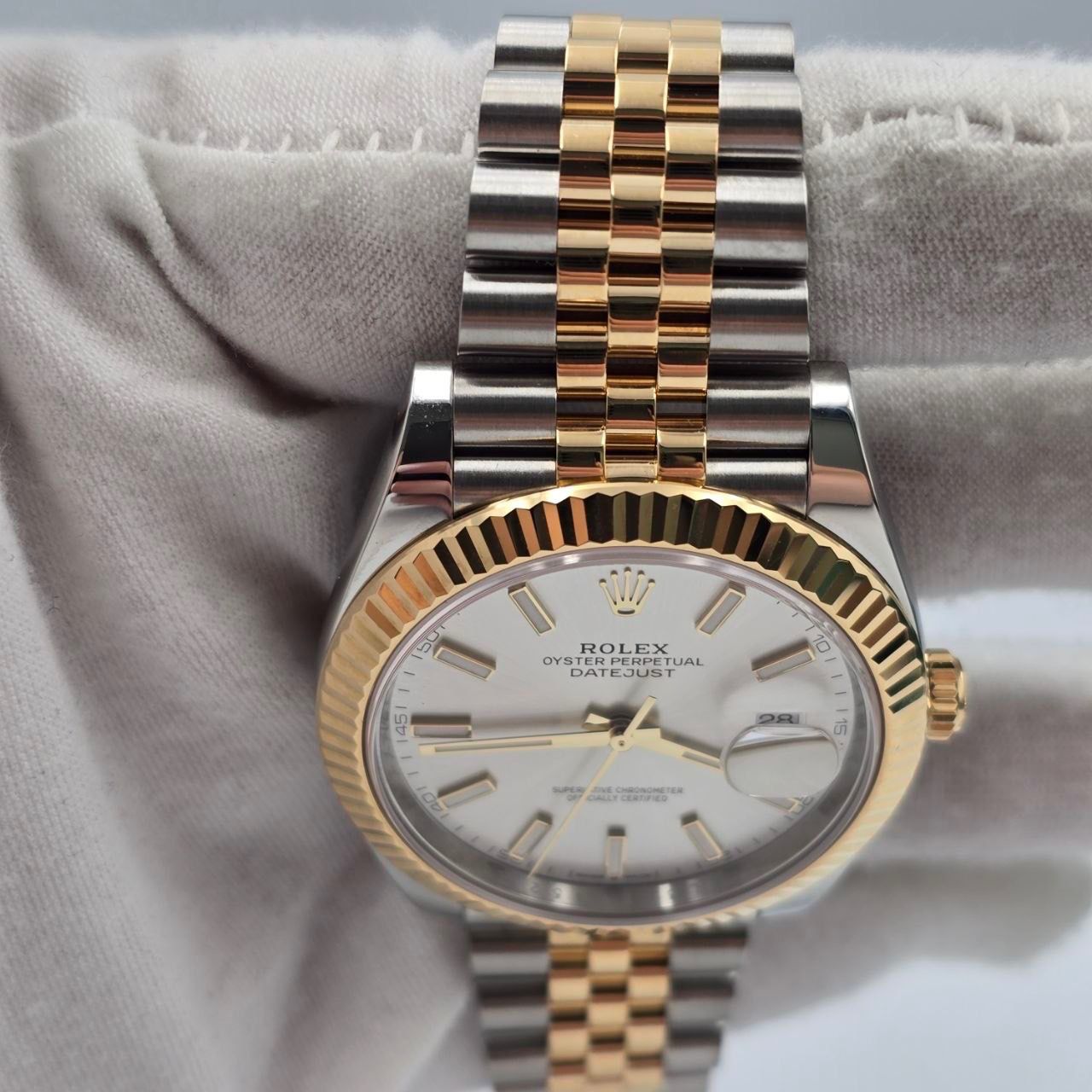 2025 FULL SET Rolex Datejust 41mm Two Tone Silver Dial Jubilee 126333