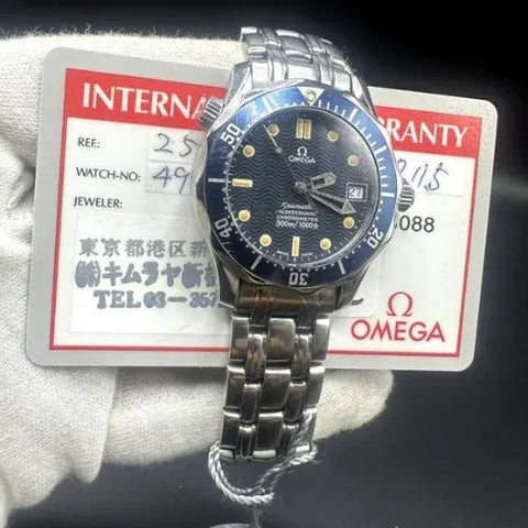 OMEGA Seamaster 36mm 300 2551.80 Date Navy Dial Automatic Watch