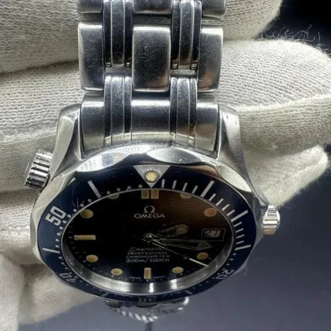 OMEGA Seamaster 36mm 300 2551.80 Date Navy Dial Automatic Watch