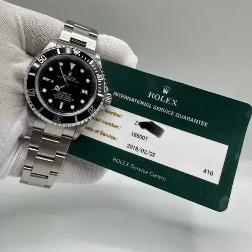 Rolex Sea-Dweller 4000 2007 Sea-Dweller Stainless Steel Black Dial 40MM Watch +2018 RSC