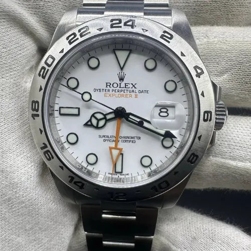 Rolex Explorer II  2020 MINT Steel White Polar Dial 42mm Watch 216570