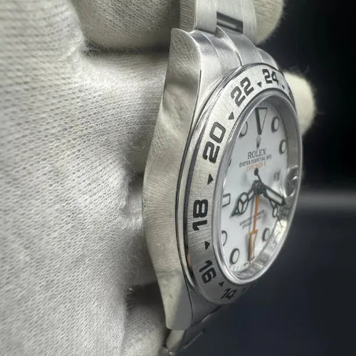 Rolex Explorer II  2020 MINT Steel White Polar Dial 42mm Watch 216570