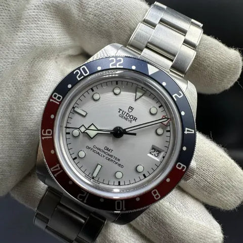 Tudor Black Bay GMT 2024 Pepsi Red Blue Opaline White Dial Steel 79830RB