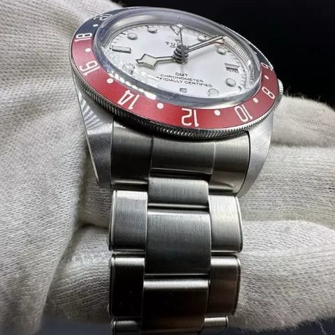 Tudor Black Bay GMT 2024 Pepsi Red Blue Opaline White Dial Steel 79830RB