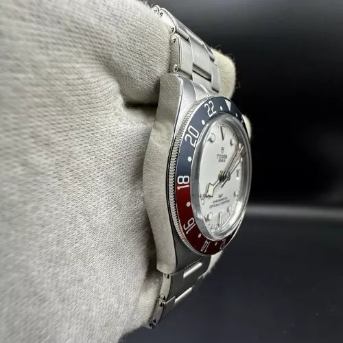 Tudor Black Bay GMT 2024 Pepsi Red Blue Opaline White Dial Steel 79830RB