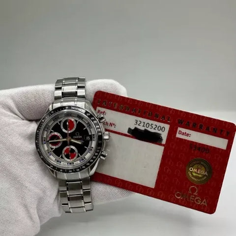 Omega Speedmaster Racing Date 40mm Automatic Black Red Chronograph Racing Dial 3210.52