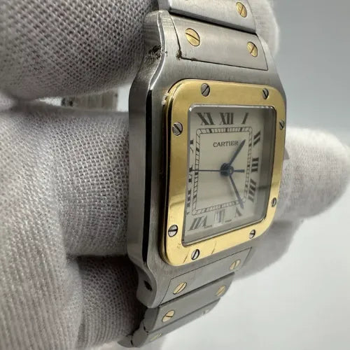 Cartier de Santos Galbee W20011C4 Two Tone 29mm Quartz Watch