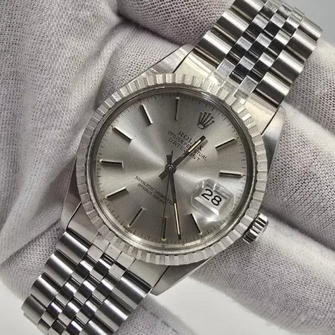 Rolex Datejust Stainless Steel Silver 36mm Automatic Men’s Watch 16030