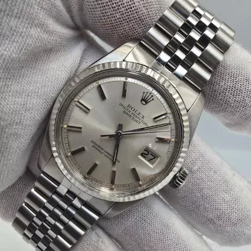 Rolex Datejust 1601 Stainless Steel Silver Dial Jubilee 36mm Watch