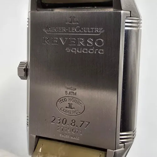 Jaeger LeCoultre Reverso Squadra Stainless Steel 35mm Watch 230.8.77