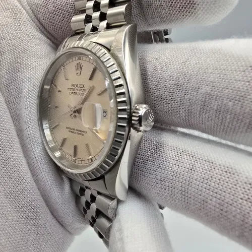 Rolex Datejust Steel Automatic 36mm Silver Dial Jubilee Watch 16220