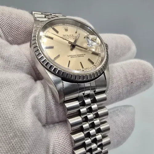 Rolex Datejust Steel Automatic 36mm Silver Dial Jubilee Watch 16220