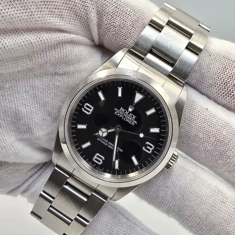 Rolex Explorer I 14270 Men's Automatic 36mm Steel Black Dial Watch