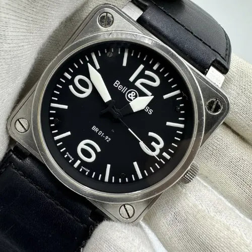 Bell & Ross Aviation 46mm Men's Watch Automatic Stainless Steel BR01-92