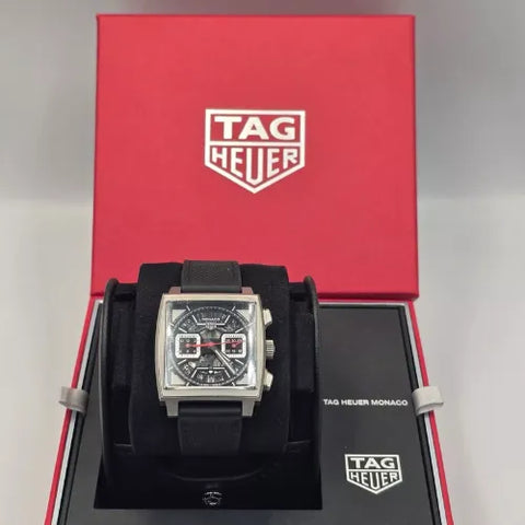 Tag Heuer Monaco Chronograph Automatic Black Dial 39mm Watch CBL2183.FT6236