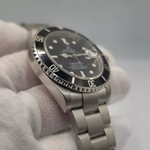 2009 Rolex Submariner Date Steel No Holes 40mm Black Watch 16610