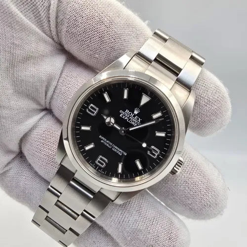 2006 Rolex Explorer I 114270 Men's Automatic 36mm Steel Black Dial Watch