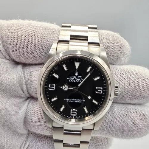 2006 Rolex Explorer I 114270 Men's Automatic 36mm Steel Black Dial Watch