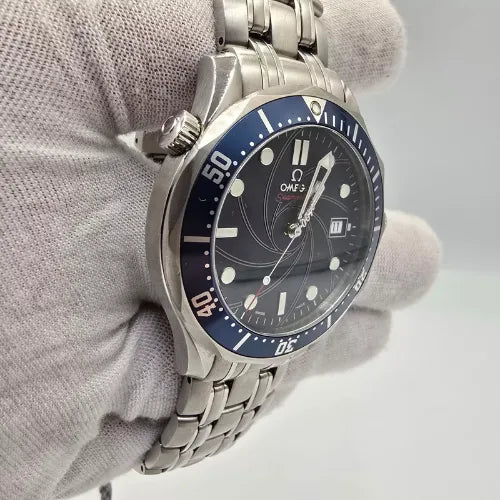 Omega Seamaster James Bond Stainless Steel Blue Dial 41mm Watch 2226.80.00 B+P