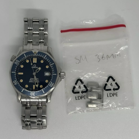 Omega Seamaster Diver 300 M Professional 300m 36mm Chronometer Blue Automatic Watch 2561.80