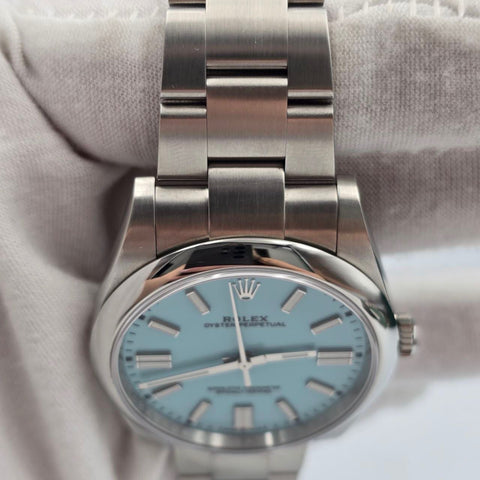 Rolex Oyster Perpetual 41 2021 FULL SET Oyster Perpetual 41mm Turquoise Tiffany Blue