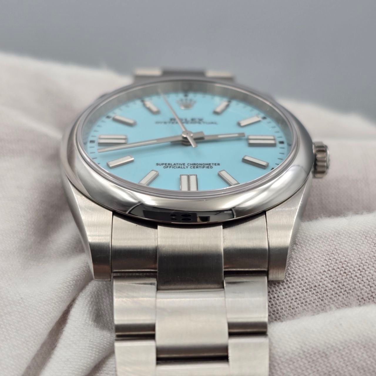 Rolex Oyster Perpetual 41 2021 FULL SET Oyster Perpetual 41mm Turquoise Tiffany Blue