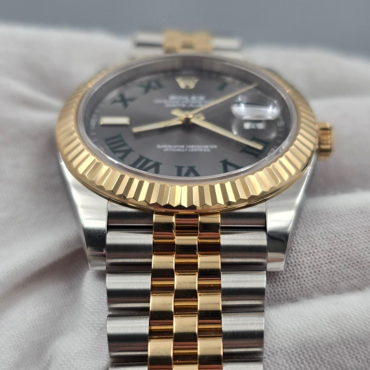 Rolex Datejust 41 2021 FULL SET Datejust 41mm Two Tone Wimbledon Dial Jubilee