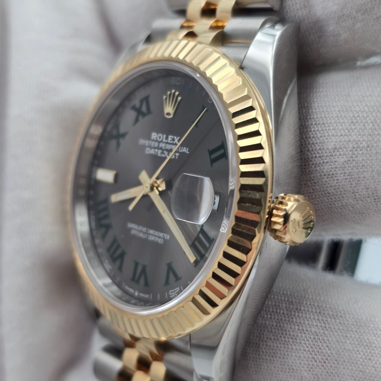 Rolex Datejust 41 2021 FULL SET Datejust 41mm Two Tone Wimbledon Dial Jubilee
