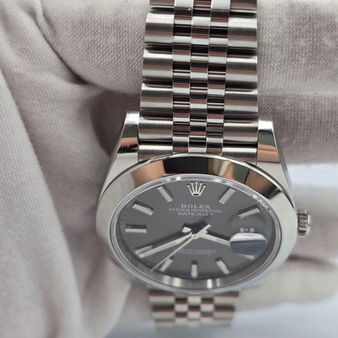 Rolex Datejust 41 2025 FULL SET Datejust 41mm Rhodium Grey Smooth Jubilee