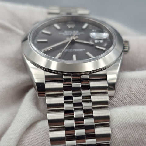 Rolex Datejust 41 2025 FULL SET Datejust 41mm Rhodium Grey Smooth Jubilee