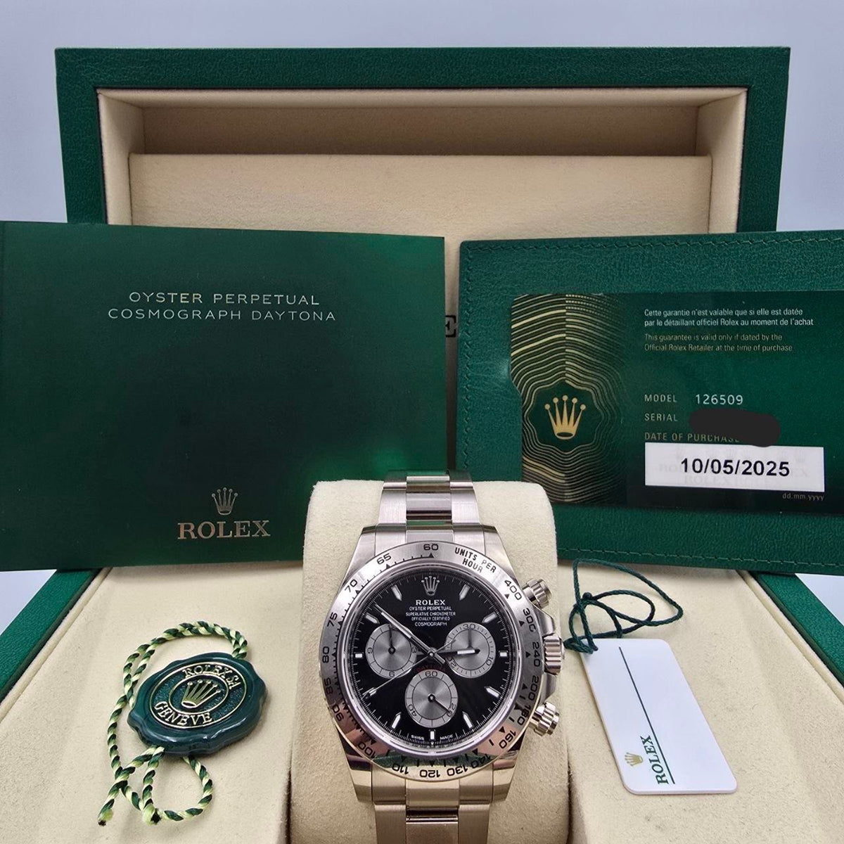 Rolex Daytona Cosmograph Daytona 2025 FULL SET Cosmograph Daytona Black Dial Baby LeMans