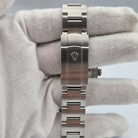 Rolex Oyster Perpetual 41 2024 FULL SET 41mm Green Steel 124300