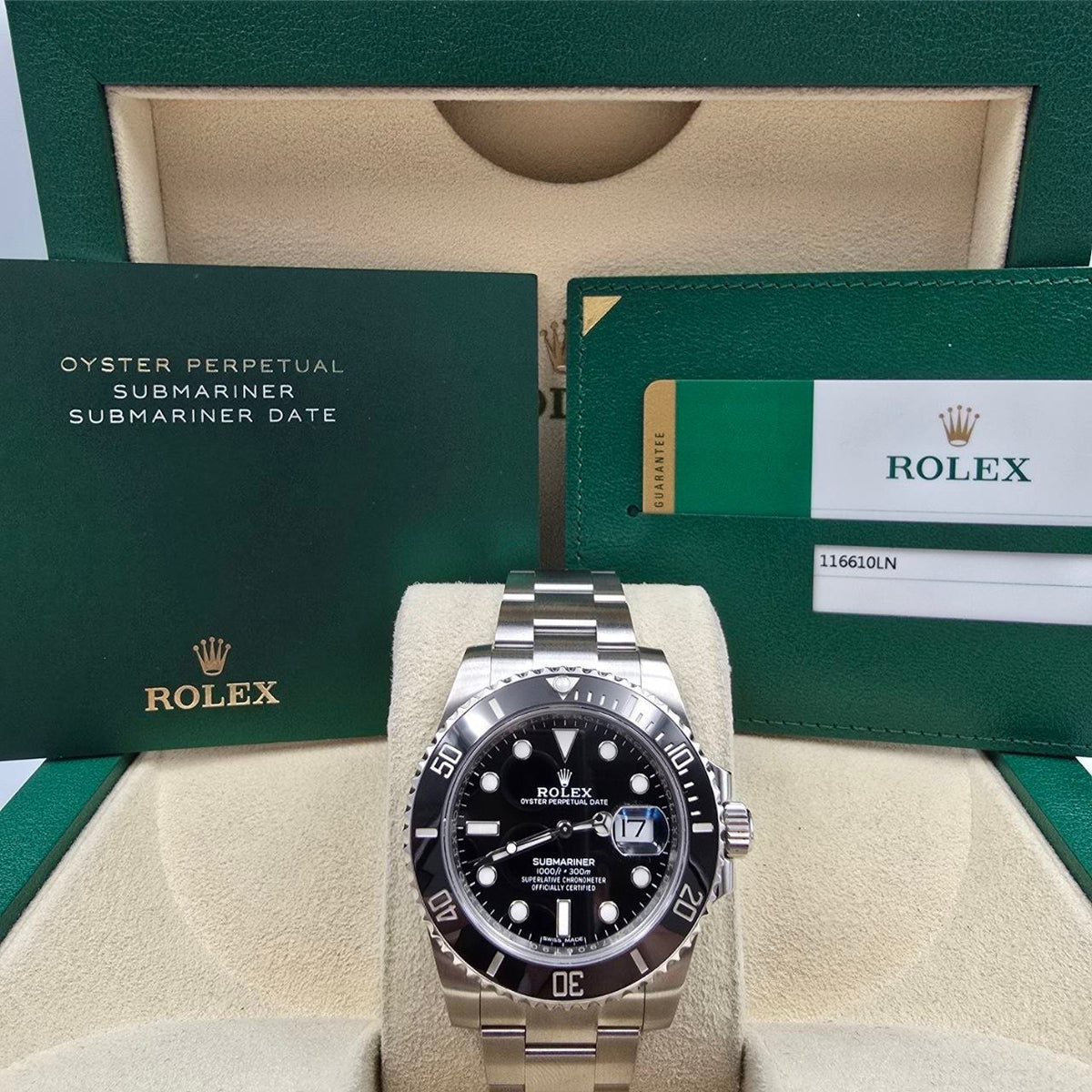 Rolex Submariner Date 2019 FULL SET 116610LN Steel Black Ceramic 40mm