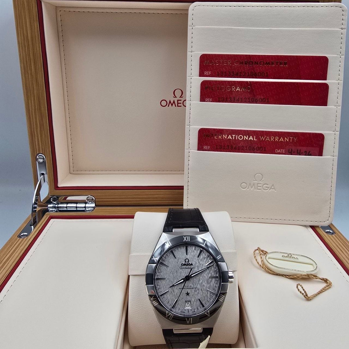 NEW 2026 Omega Constellation Rhodium Black Stainless Steel 41mm 131.33.41.21.06.001