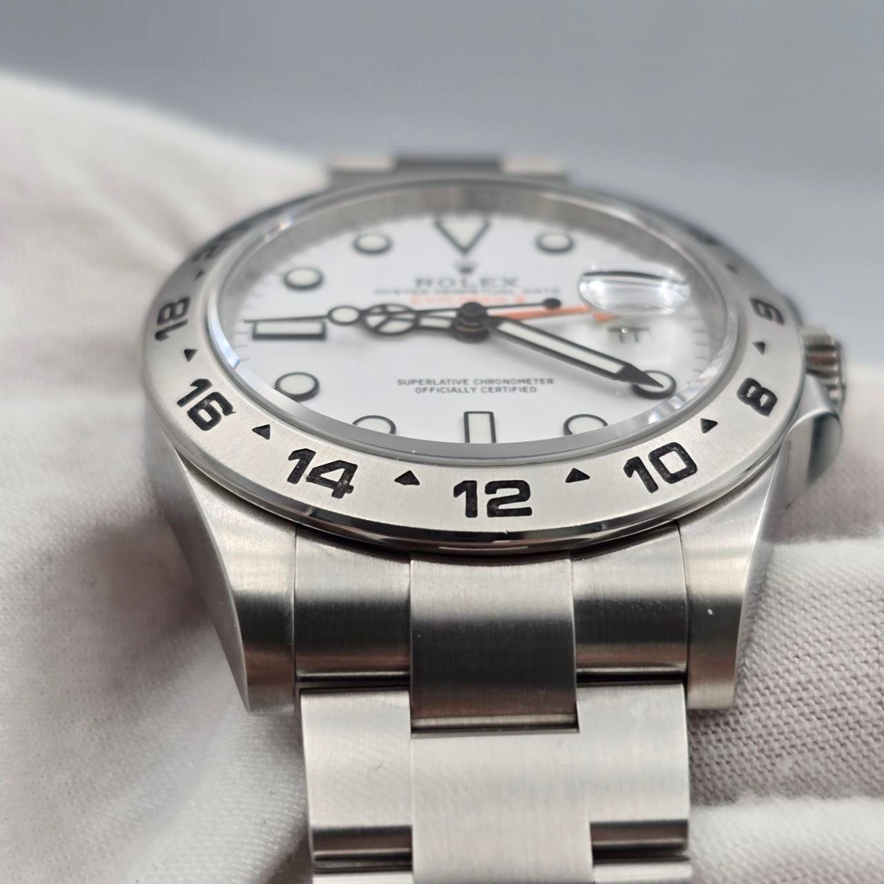 Rolex Explorer II 2018 FULL SET 216570 Stainless Steel White Orange 42mm