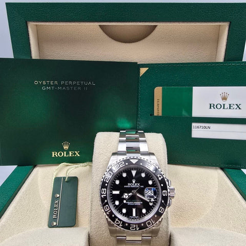 Rolex GMT-Master II 2015 FULL SET GMT Master II 116710LN Steel Ceramic 40mm