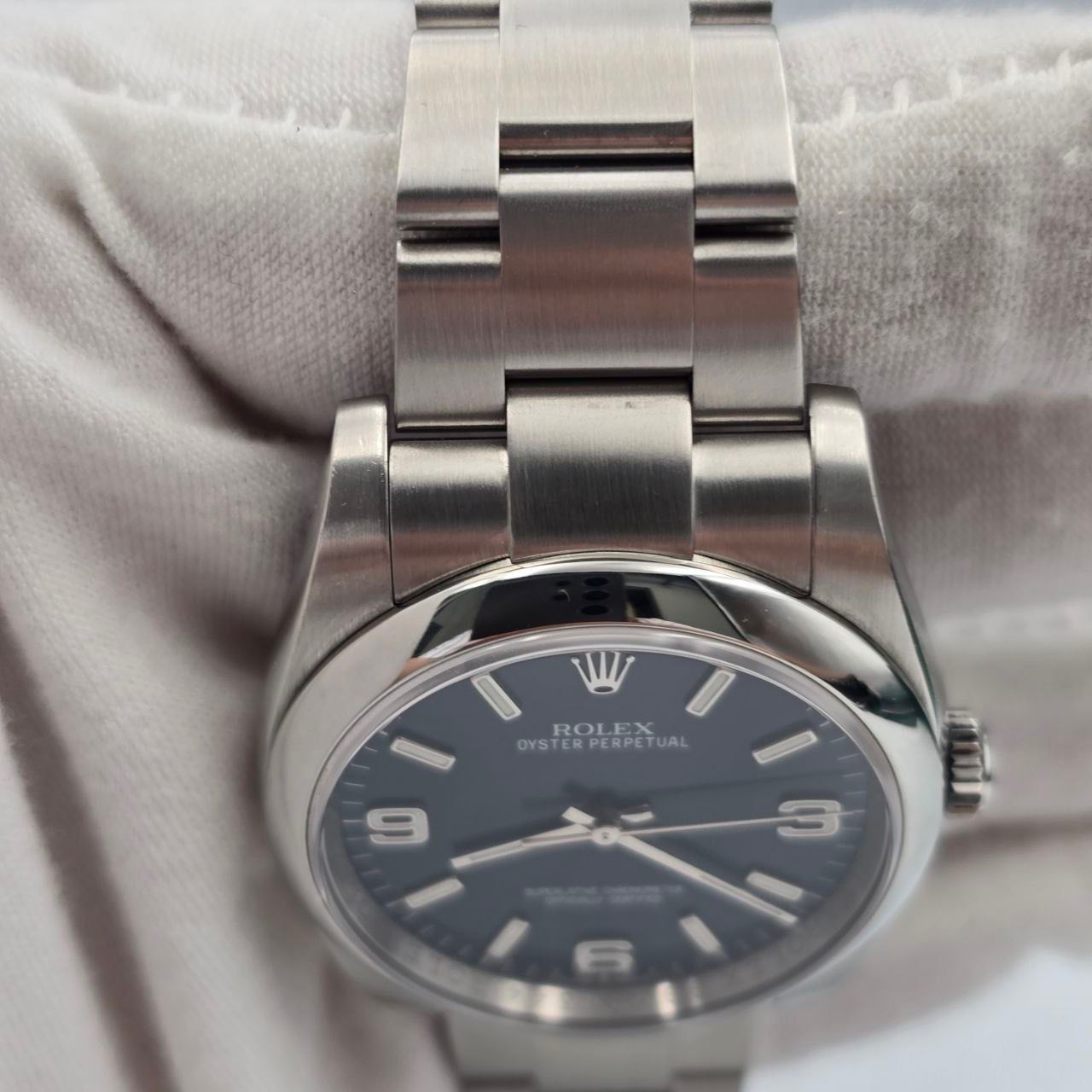 2014 FULL SET Rolex Oyster Perpetual 36mm Blue Dial Watch 116000