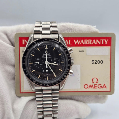 PAPERS Omega Speedmaster Professional Moonwatch Apollo XI 42mm Black Dial 3592.50
