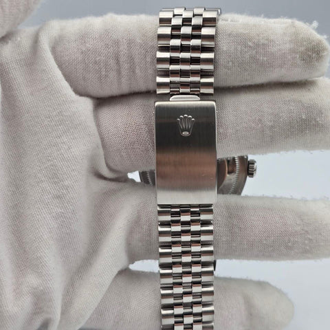 1994 Rolex Datejust Factory Pink Salmon Roman Dial Steel Jubilee 36mm 16234