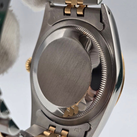 1991 Rolex Datejust 36mm Champagne Diamond Dial Two Tone Jubilee 16233