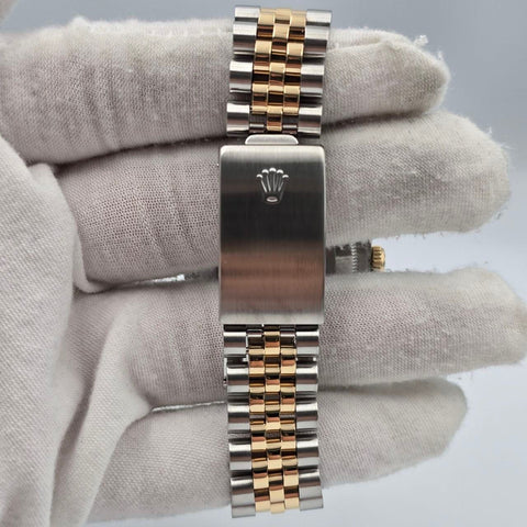 1991 Rolex Datejust 36mm Champagne Diamond Dial Two Tone Jubilee 16233