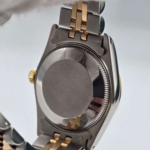 1990 Rolex Datejust Ladies 31mm Two-Tone Champagne Diamond Dial 68273