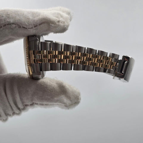 1990 Rolex Datejust Ladies 31mm Two-Tone Champagne Diamond Dial 68273