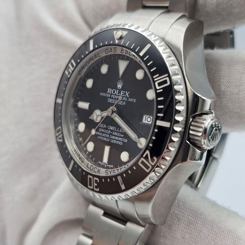 2009 PAPERS Rolex Sea-Dweller Deepsea Black Ceramic Stainless Steel 44mm 116660