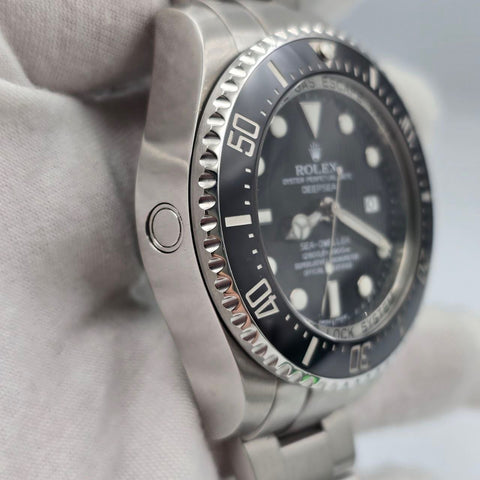 2009 PAPERS Rolex Sea-Dweller Deepsea Black Ceramic Stainless Steel 44mm 116660