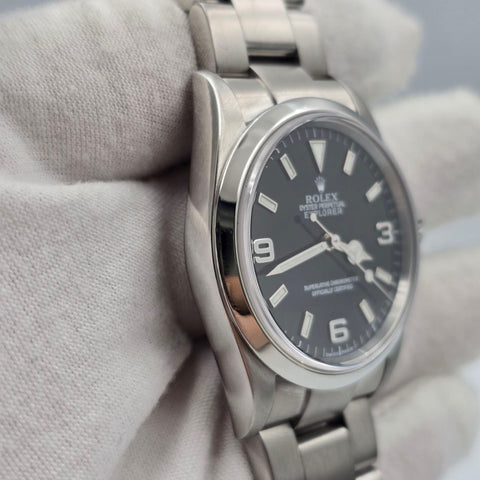 2001 Rolex Explorer I Black Dial Stainless Steel 36mm Watch 114270