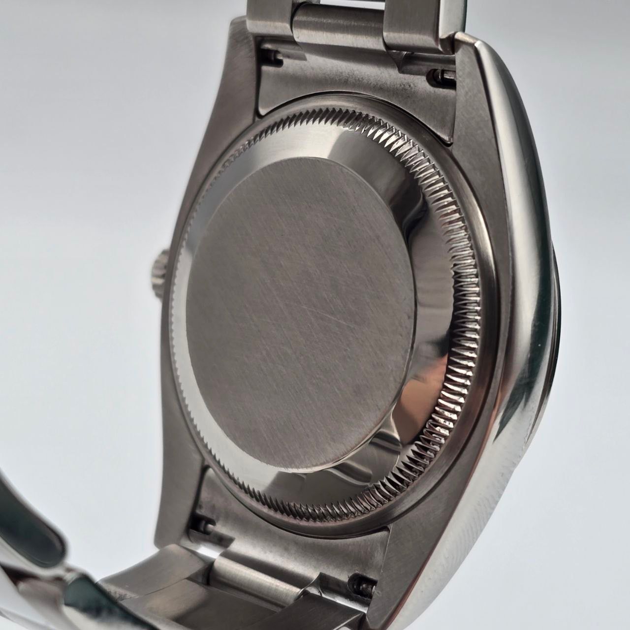 2008 PAPERS Rolex Oyster Perpetual Date 34mm Silver Dial Steel Oyster 115200