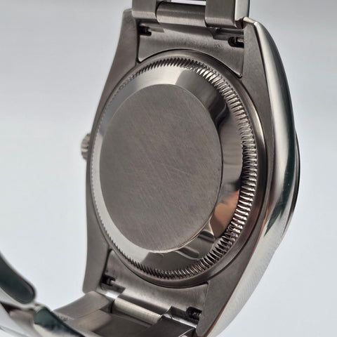 2008 PAPERS Rolex Oyster Perpetual Date 34mm Silver Dial Steel Oyster 115200