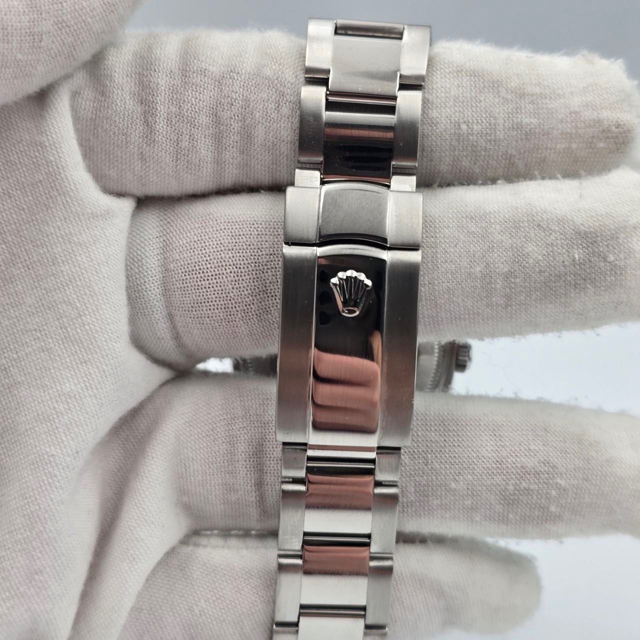 2008 PAPERS Rolex Oyster Perpetual Date 34mm Silver Dial Steel Oyster 115200